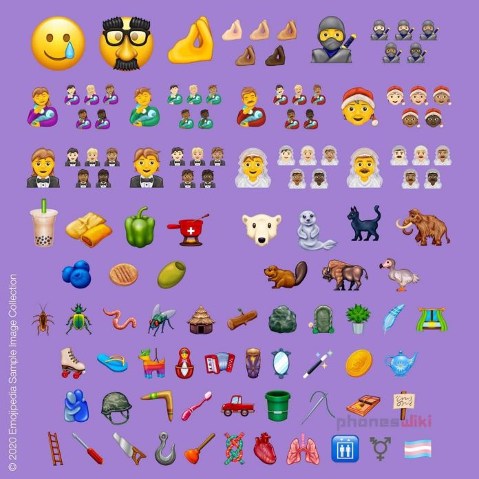 117 new Emojis rolled out for the year 2020