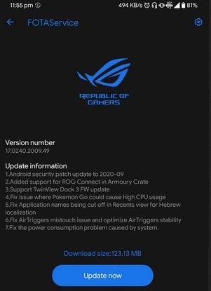 New update released to fix ROG Phone 2 battery drain issues