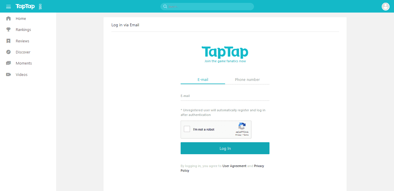 Login - TapTap TapTap