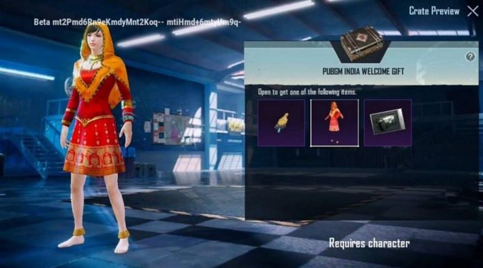 PUBG Mobile global leaks Anarkali-style gifts, drops hints of India launch