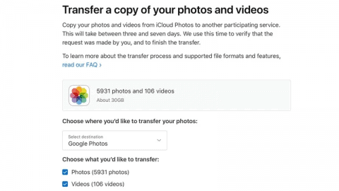 Transferring iPhone photos to Google account gets easy with Apple's New Service