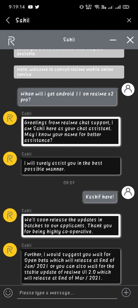 realme X2 Pro starts receiving a stable realme UI 2.0 Android 11 update?