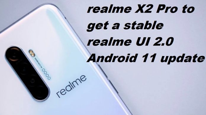 realme X2 Pro starts receiving a stable realme UI 2.0 Android 11 update?