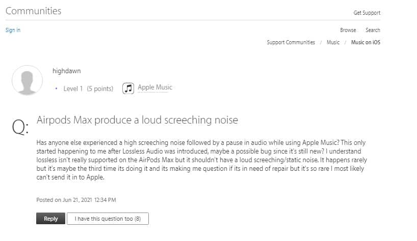 [UPDATE] Many Apple users complain of high-pitched screeching noise while using Apple Music after the latest update