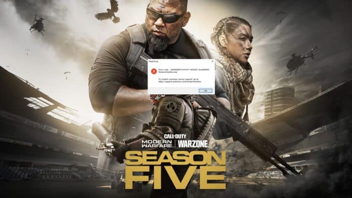 COD: Warzone Fatal Error Crash on PC reported after Season 5 update! Issue under investigation!