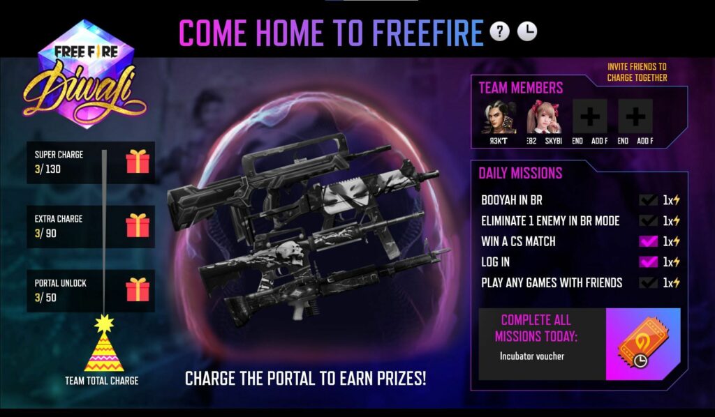 Free Fire Diwali Event 2021 - All you must know about Event Calendar, Rewards, and More!