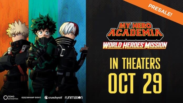 My Hero Academia World Heroes Mission releases in the West on October 29! Pre-Sale Tickets Go Live!