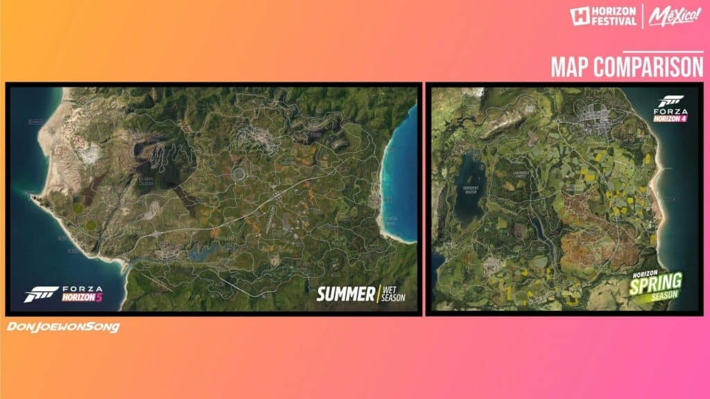 Forza Horizon 5 Maxico map