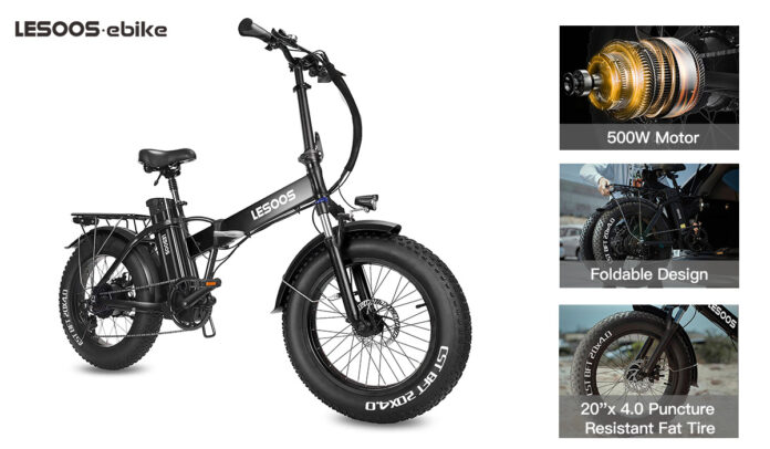 e Bike 500w Review- The best city commuting car from Lesoos Ebike!