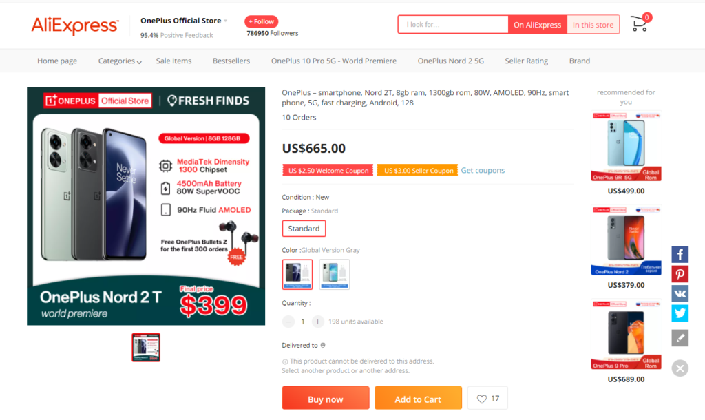 OnePlus Nord 2T is on its way! Retailer's website leaks specs, price, and images