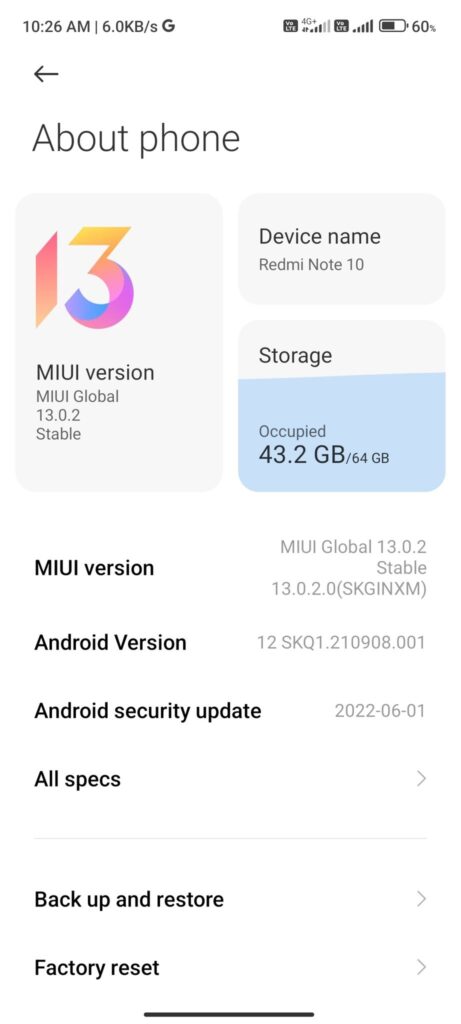 successfully update miui 13