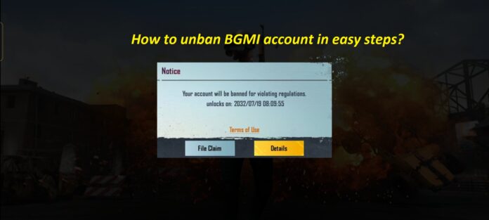 How to unban BGMI account after getting 10 years?