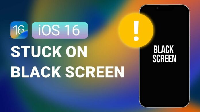 How to fix iPhone stuck on iOS 16 black screen issue?