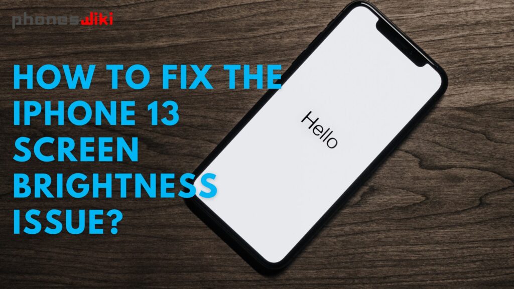 How to fix the iPhone 13 Screen Brightness issue?