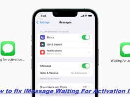 iMessage Waiting For Activation