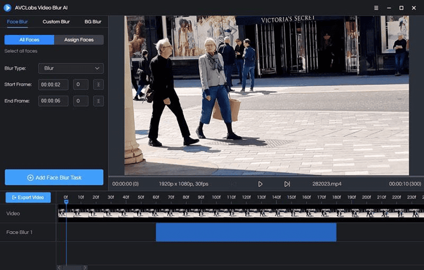 Best Auto Face Blur App to Automatically Blur Multiple Moving Faces or Objects in the Video