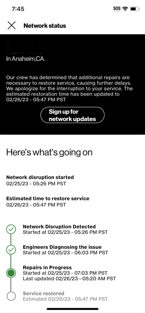 [UPDATE] Do Not Activate or Change Plans - Verizon outage is system-wide! No ETA in sight