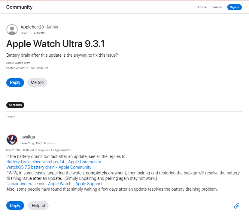 [UPDATE] WatchOS 9.3 Update causes battery drain! How to fix the issue?