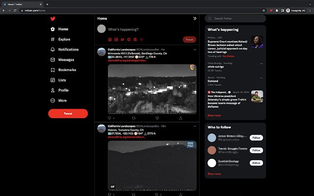 How to download Twitter custom color with Chrome extension?