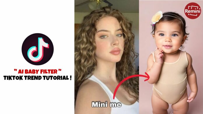 How to do AI baby filter trend using Remini on TikTok?