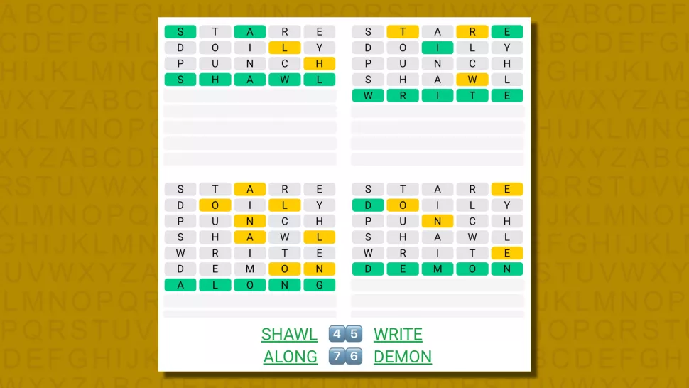 Quordle Answers Today: Check hints, and clues to solve word puzzles!