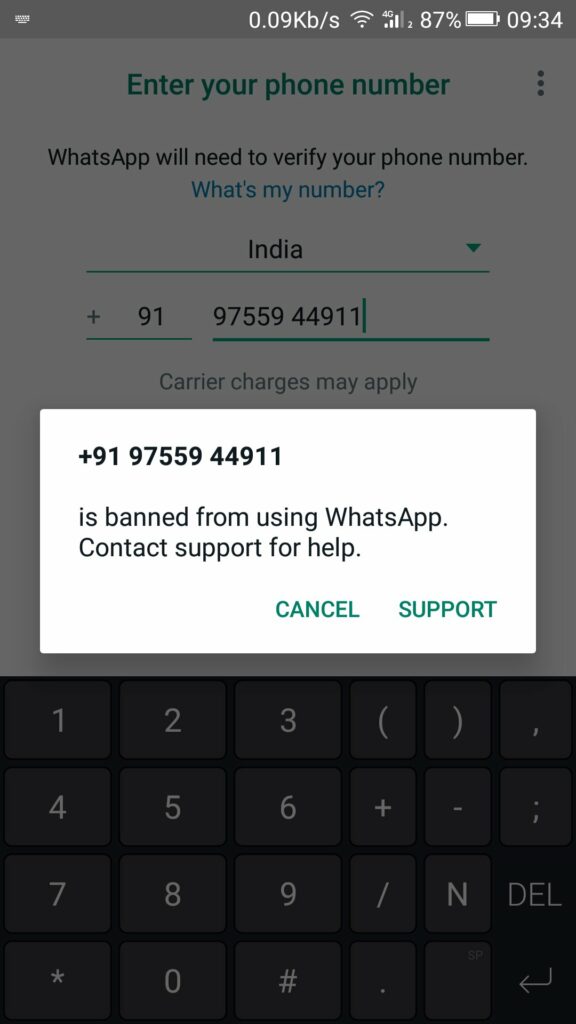 How to get help if you are facing WhatsApp ban?