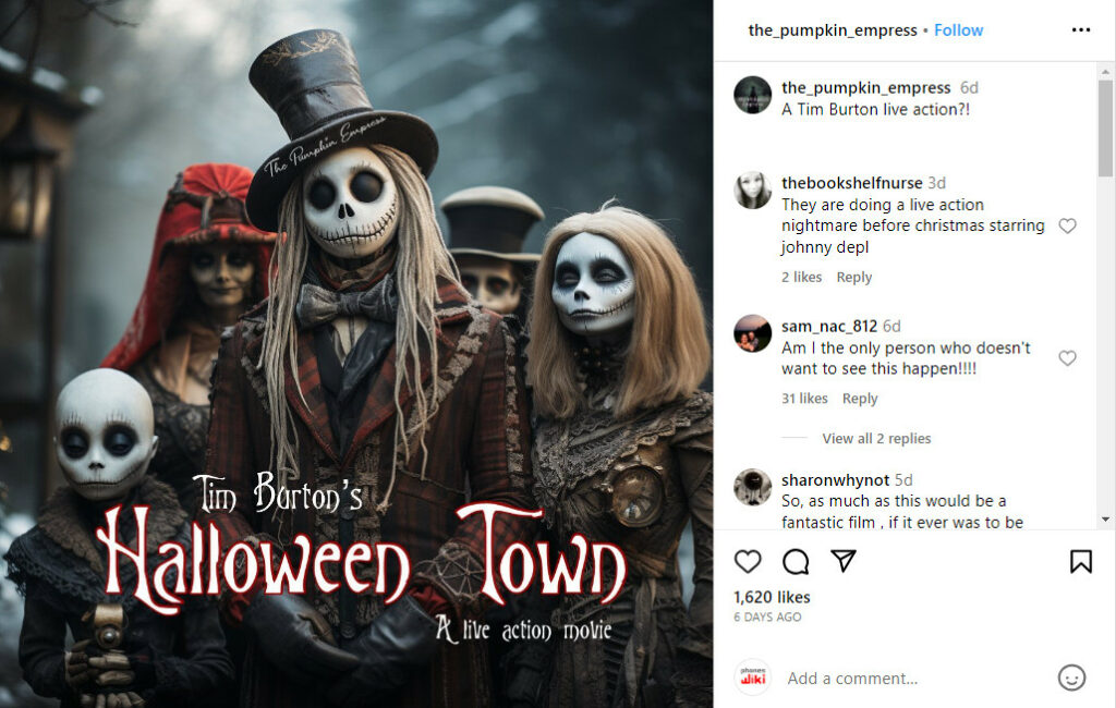 Is the spooky HalloweenTown Live-Action Movie poster genuine?