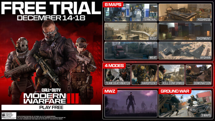 Play Call of Duty: Modern Warfare 3 Season 3 For FREE This Weekend…(Multiplayer, Maps & Zombies Trial)