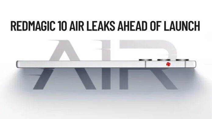 RedMagic 10 Air Leaks Ahead of Launch — Thinnest and Lightest Gaming Smartphone to Redefine Mobile Esports