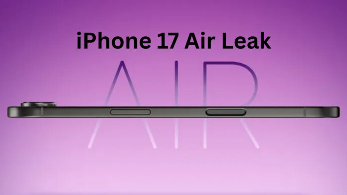 iPhone 17 Air Leak: Apple’s Boldest Design Yet at Just 5.5mm Thin with Powerful Battery Tech