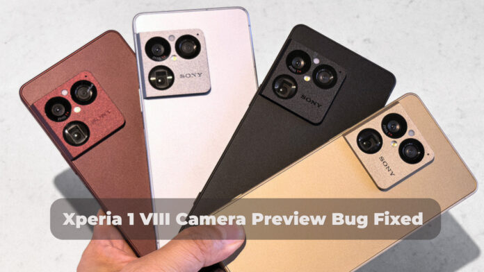 Xperia 1 VIII Camera Preview Bug Fixed as Docomo and au Update Rolls Out